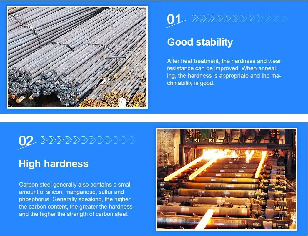 ASTM A29 A36 C20 C45 42CrMo 4140 1045 St37 Ss400 S45c S20c S235jr 1020 Hot Rolled /Cold Drawn Forged Mild Carbon Steel Round/Square/Flat Iron Rod Bar